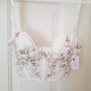 NWT White Bustier Corset Top